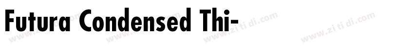 Futura Condensed Thi字体转换